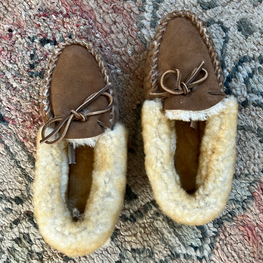 Women’s Wicked Good Moccasins, 10 M, Brown (L.L.Bean)